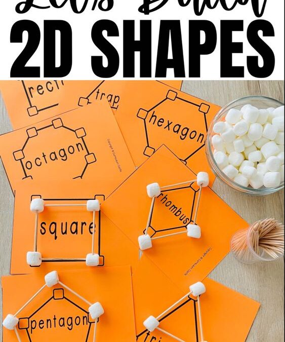 Building 2D Shapes with Marshmallows and Toothpicks