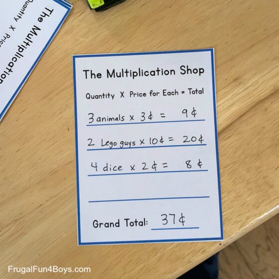 Multiplication Toy Store