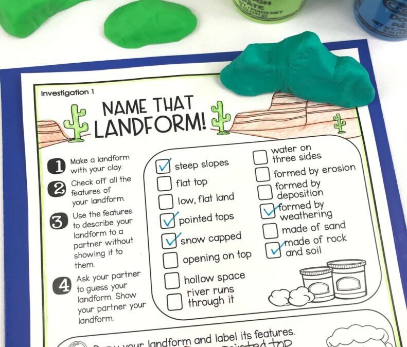 Name That Landform with Play Doh