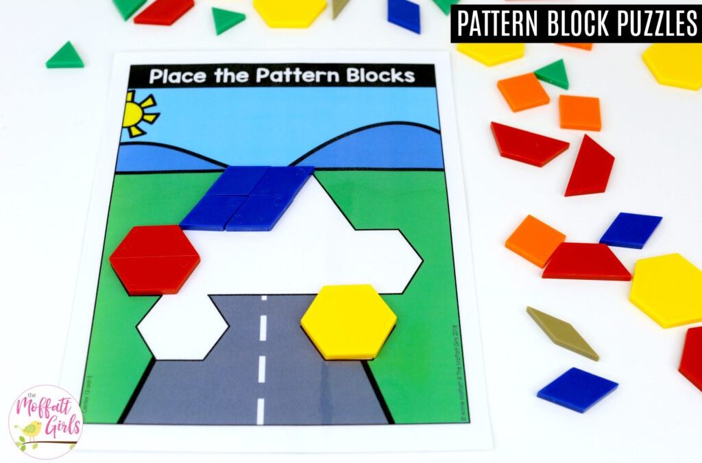 Place the Pattern Blocks with Lines