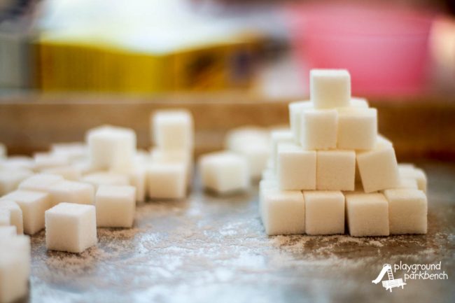 Sugar Cube Pyramids