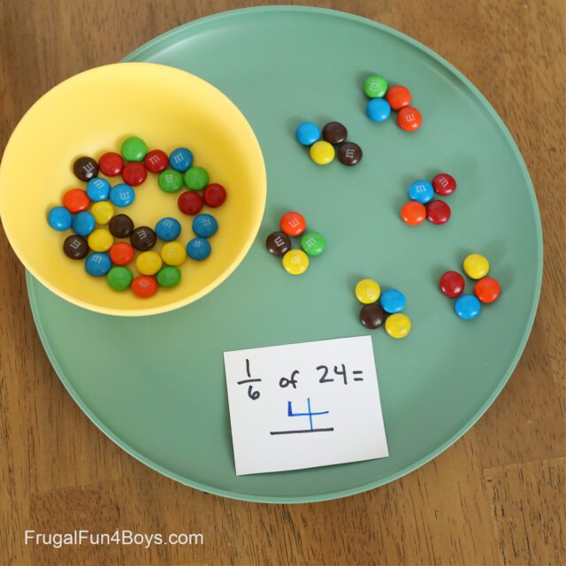 Use M&Ms to Teach Fractions