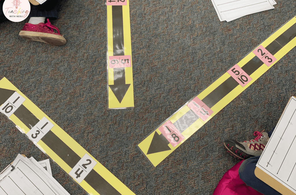 Use a JUMBO Number Line Pasted on the Floor